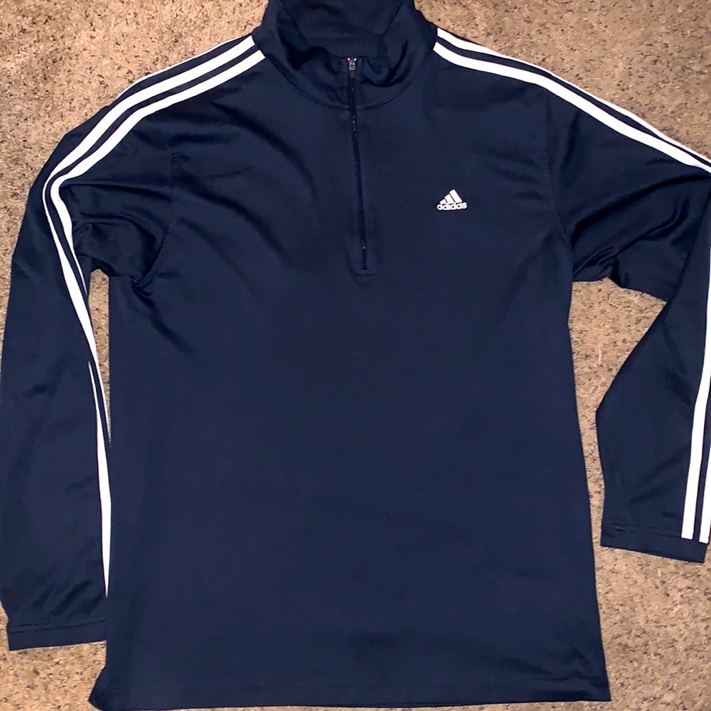 Men’s Adidas 1/4 Zip Long Sleeve Jacket Sweatshirt